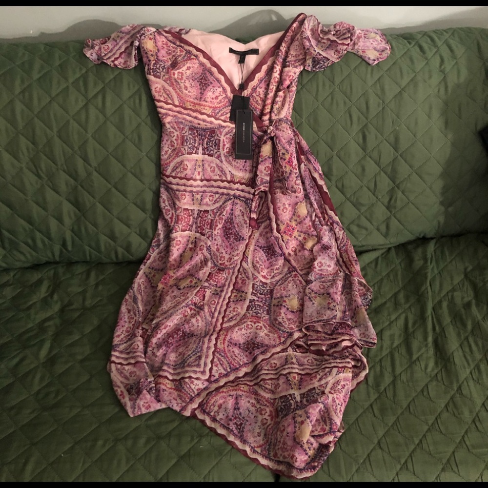 NWT BCBGMaxazria Cold Shoulder Dress